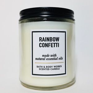 RAINBOW CONFETTI Single Wick Candle